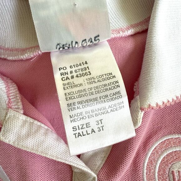 Majestic Chicago Cubs Size 3T Dress Pink Polo Style Outfit MLB Cotton Toddler - Picture 6 of 7